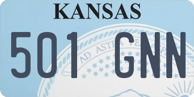 KS license plate 501GNN