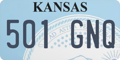 KS license plate 501GNQ