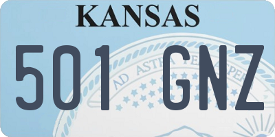 KS license plate 501GNZ