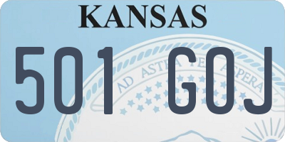 KS license plate 501GOJ