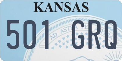 KS license plate 501GRQ