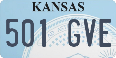 KS license plate 501GVE