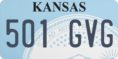 KS license plate 501GVG