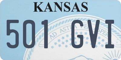 KS license plate 501GVI