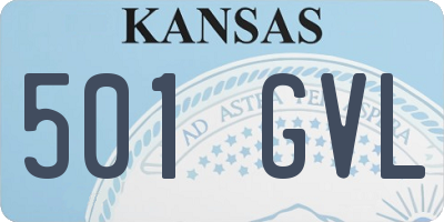 KS license plate 501GVL