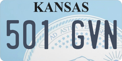 KS license plate 501GVN