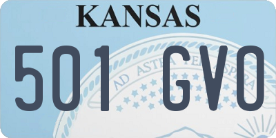 KS license plate 501GVO