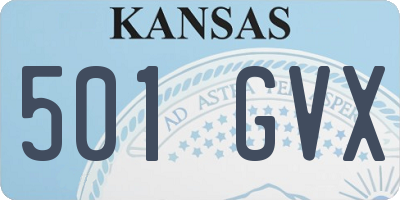 KS license plate 501GVX