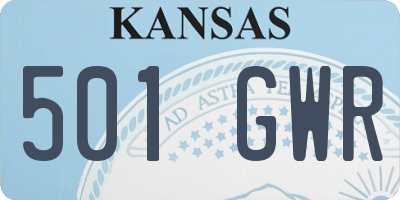 KS license plate 501GWR