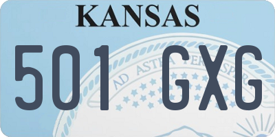 KS license plate 501GXG