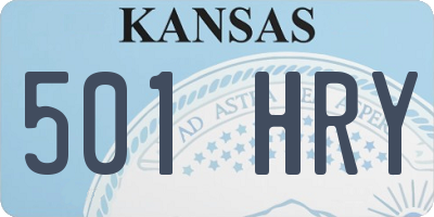 KS license plate 501HRY