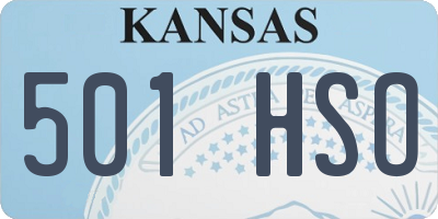 KS license plate 501HSO