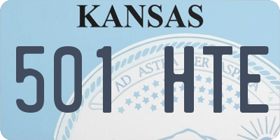 KS license plate 501HTE
