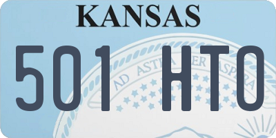 KS license plate 501HTO