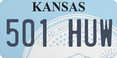 KS license plate 501HUW