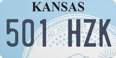 KS license plate 501HZK