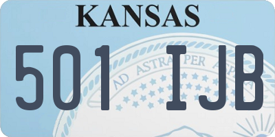 KS license plate 501IJB