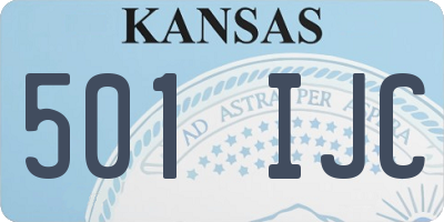 KS license plate 501IJC