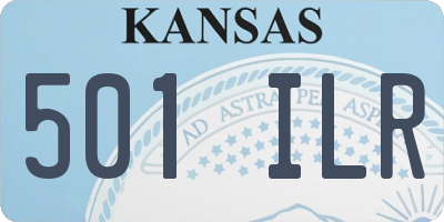 KS license plate 501ILR
