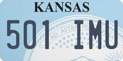 KS license plate 501IMU