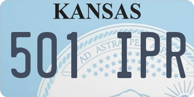 KS license plate 501IPR