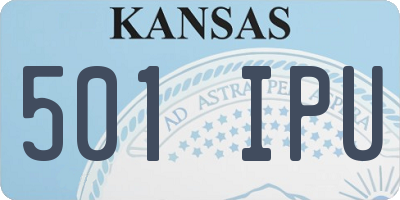 KS license plate 501IPU