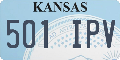 KS license plate 501IPV