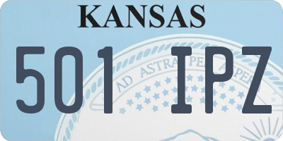 KS license plate 501IPZ