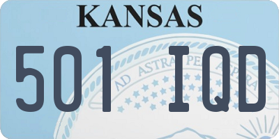 KS license plate 501IQD