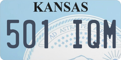 KS license plate 501IQM