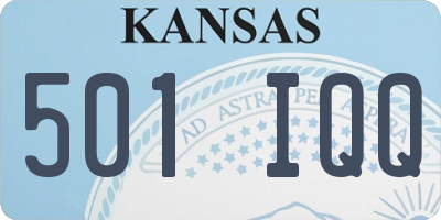 KS license plate 501IQQ