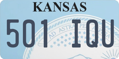 KS license plate 501IQU