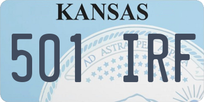 KS license plate 501IRF