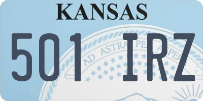 KS license plate 501IRZ