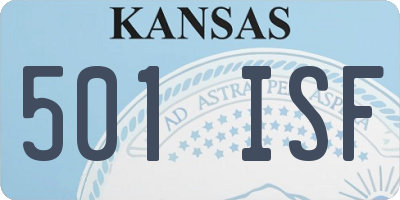 KS license plate 501ISF