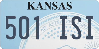 KS license plate 501ISI