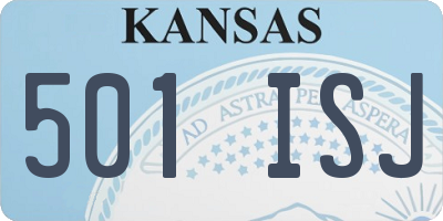 KS license plate 501ISJ