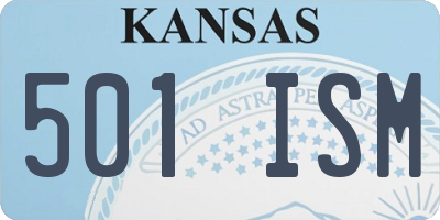 KS license plate 501ISM