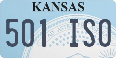 KS license plate 501ISO