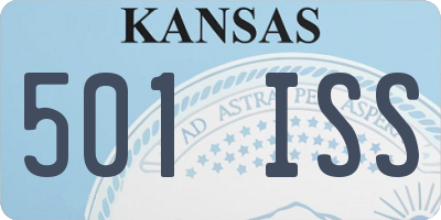 KS license plate 501ISS