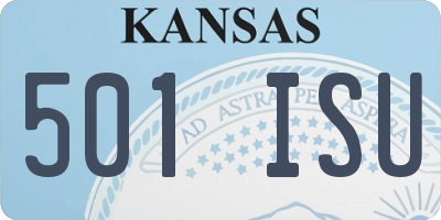 KS license plate 501ISU