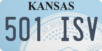 KS license plate 501ISV