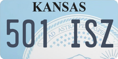 KS license plate 501ISZ