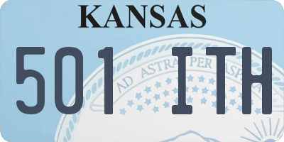 KS license plate 501ITH