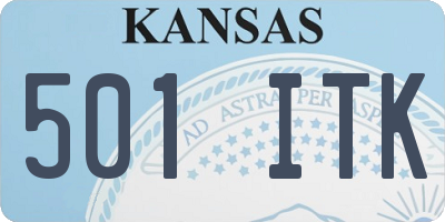 KS license plate 501ITK