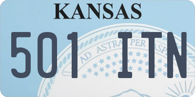 KS license plate 501ITN