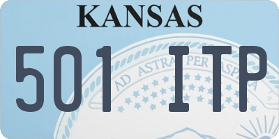 KS license plate 501ITP