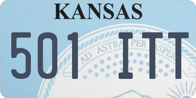 KS license plate 501ITT