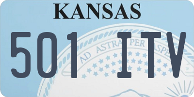 KS license plate 501ITV