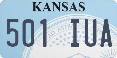 KS license plate 501IUA